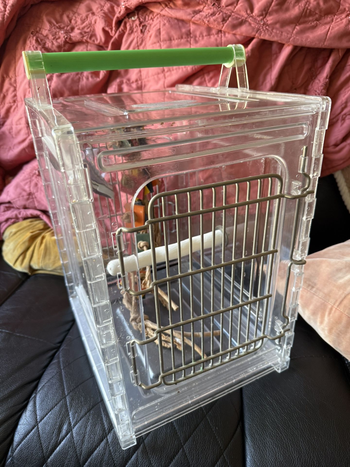 Caitec Perch N Go Polycarbonate Bird Carrier, 12" L X 10" W X 15" H