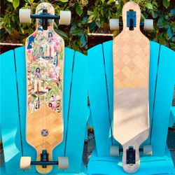 Z-Flex Banana Train 41" Double Drop Complete Longboard Skateboard Excellent Ride