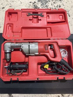 7 Amp Corded 1/2 in. Corded Right-Angle Drill Kit with Hard Case by Milwaukee >