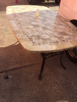 Marble table