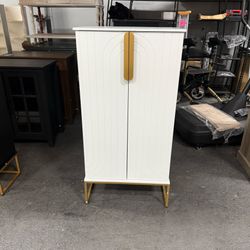 ARTPOWER 46" White Pantry Cabinets, Food Pantry Storage Cabinet with Adjustable Shelves，Large Storage Space for Kitchen，White