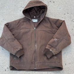 brown vintage work jacket 