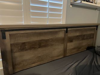 King size bed headboard + dresser + nightstand
