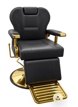 Black & Gold Professional Barber Chair