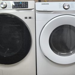 SAMSUNG FRONTLOAD STEAM WASHER & ELECTRIC STEAM DRYER SET-STACKABLE