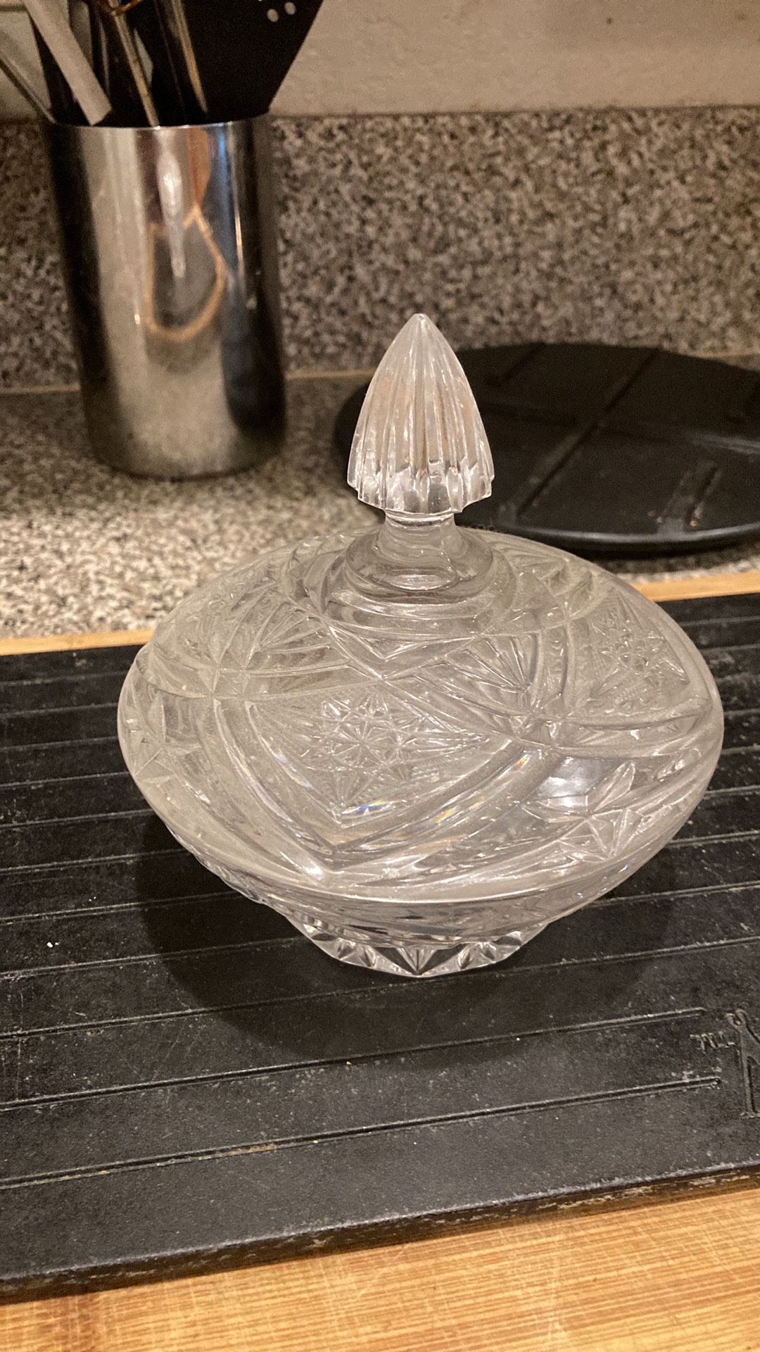 Crystal candy dish