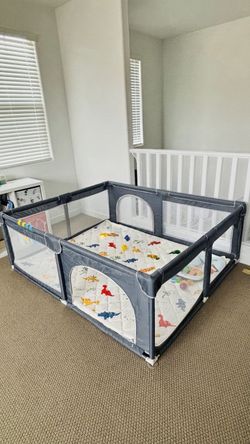 Large Baby Playpen - 71”X59”
