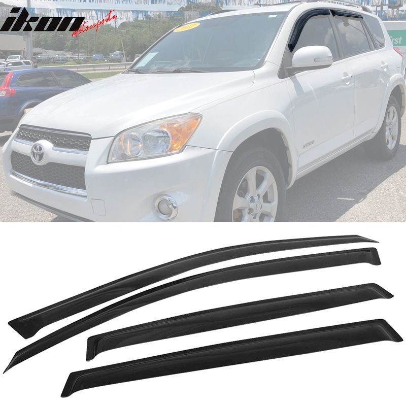 Fits 2006-2012 Toyota RAV4 XA30 Window Visors Acrylic Sun Rain Guard Deflector 4PCS