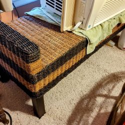 Wicker Bench 