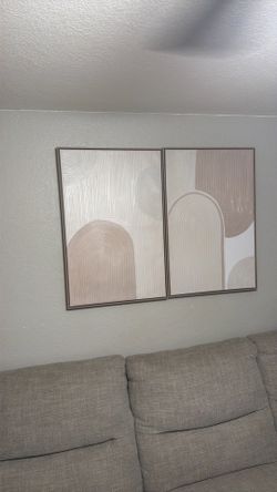 Double matching wall frames