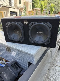 2 Kenwood 10” Subwoofers In Box