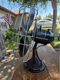 Vintage Robbins & Myers 4-Blade Electric Desk Fan – Memphis, TN – Industrial Mid-Century – Works
