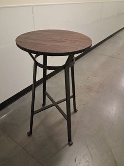 Wood and Metal Table $20