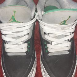 Pine Forest Green 3s Size 8
