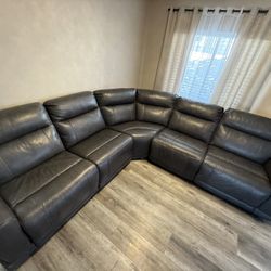 Leather Sectional Couch