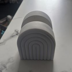 White Cement Bookends