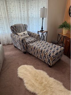 Chair and ottoman