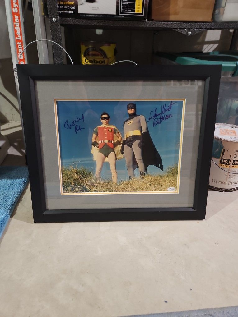 Batman and Robin Autographed