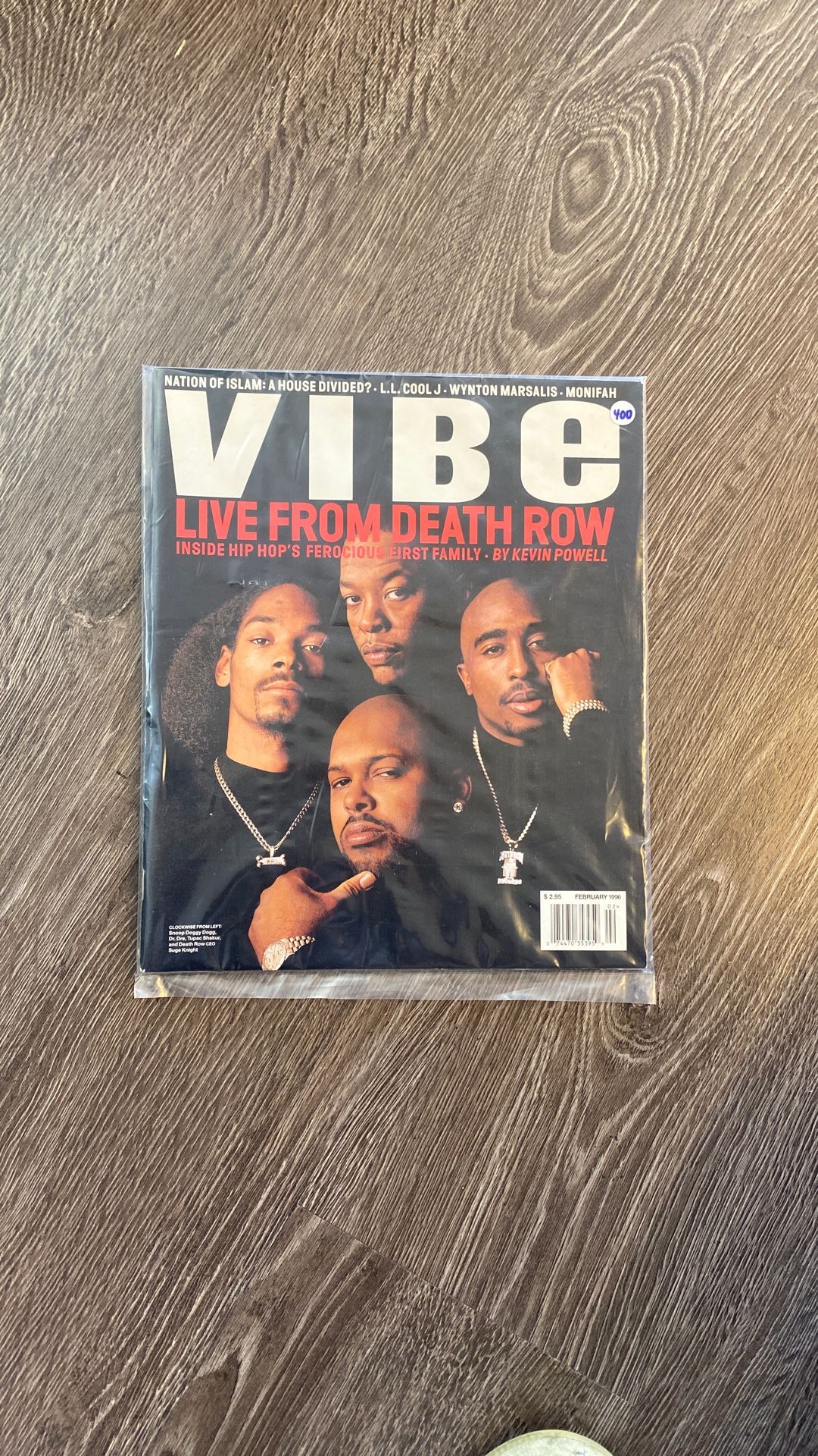 Vintage Vibe Magazine Death Row Cover 1996