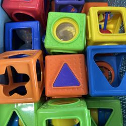 Daycare Basket Full Of Sensory Blocks