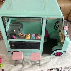 Toy Ice Cream Truck with Electronics for 18 inch Dolls New