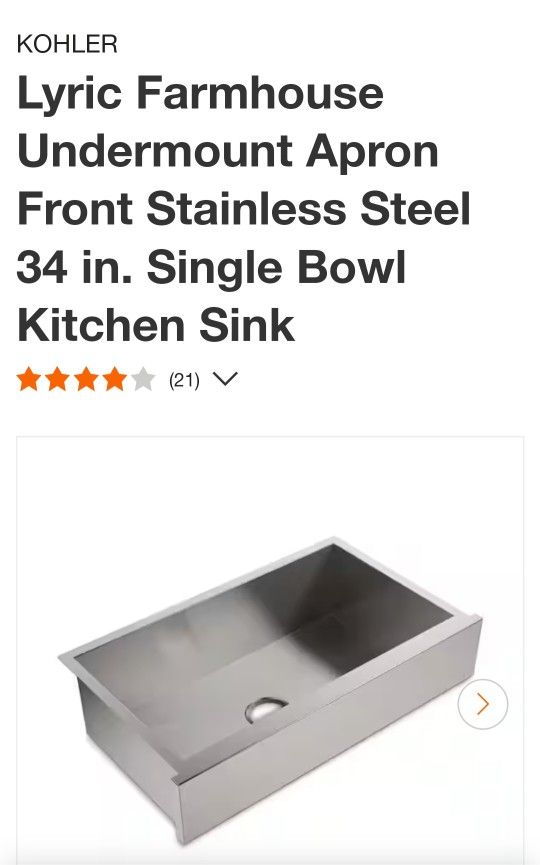 Lyric Farmhouse Undermount Kitchen Sink