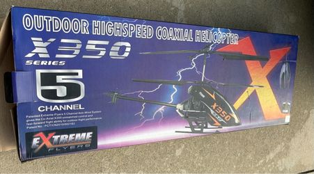 Extreme Flyers X350-5A2 5CH 2.4GHz RC Coaxial Helicopter New Open Box