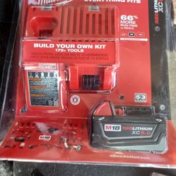 New Unopened Milwaukee M18 Battery And Charger 