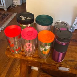  Tervis Cups All With Lids 