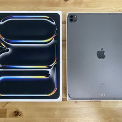 Like New in Box Unlocked iPad Pro 12.9” 5th Gen 256GB Space Gray WiFi + Cellular with option for bundle.  