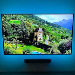 Tv Mounts Floating Shelves An LED Lights 