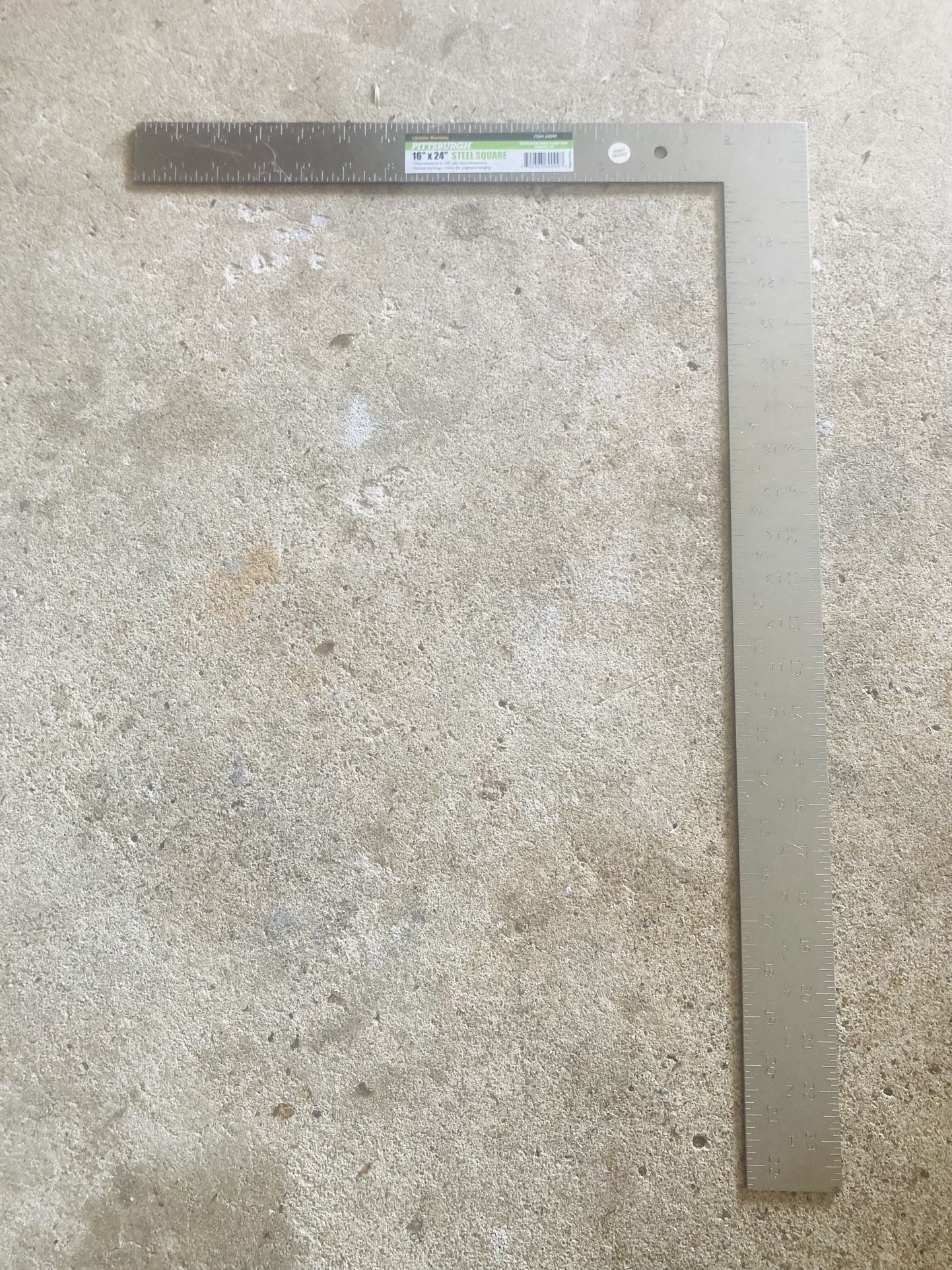 Pittsburgh 16”x 24” Steel Square Item# 69099