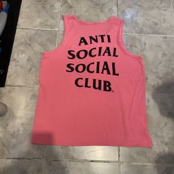 Anti Social Social Club Pink Tank Top SZ L