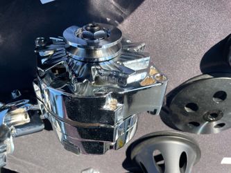 GM chrome alternator, 100amp