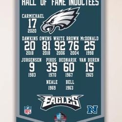 Philadelphia Eagles Hall Of Fame Banner