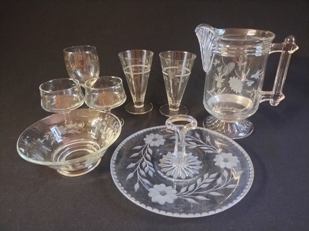 Vintage Etched Crystal 