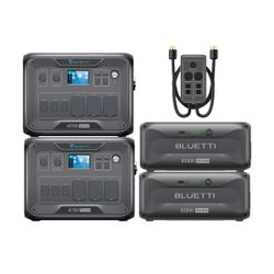 Bluetti Solar Setup AC500 x2, B300S x4, PV420 x2, Panels x30, + More