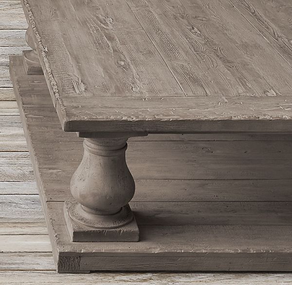 Restoration Hardware Salvaged Antique Wood Coffee Table ...