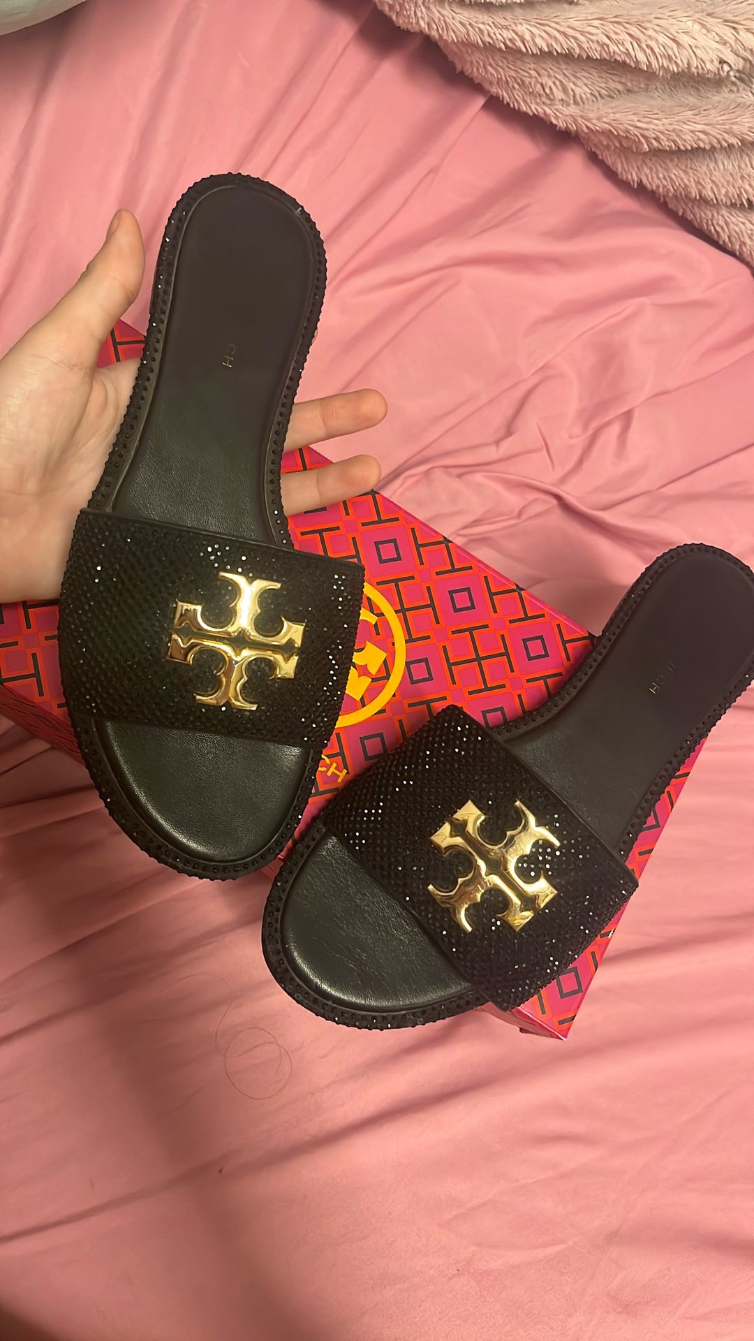 Tory Burch Everly Slides Sparkle