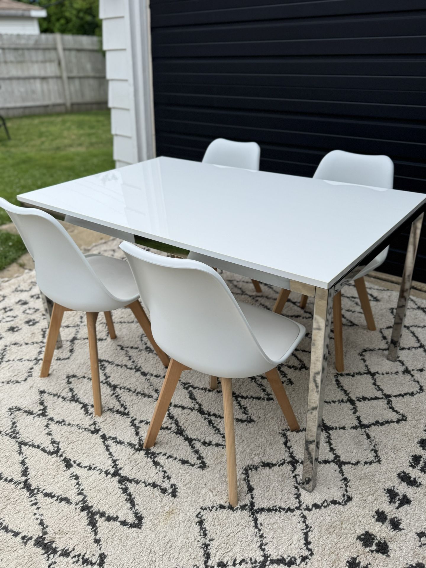 IKEA TORSBY DINING TABLE AND 4 CHAIRS
