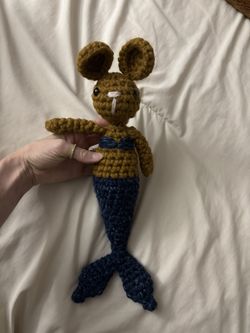 Crochet Blue Mermaid-Mouse