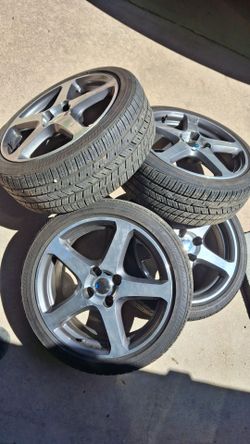 4 lug 17"wheels w/tires