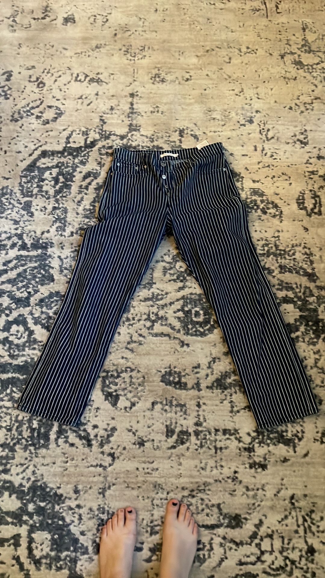 Levi’s wedgie straight blue jeans