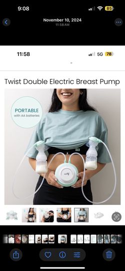Motif Twist Double Electric Breast Pump – Portable & Powerful