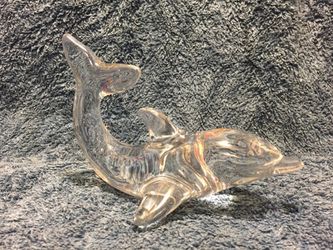 Crystal Dolphin Paperweight or Figurine
