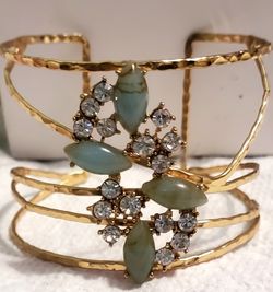 Gold Tone Cuff Bracelet