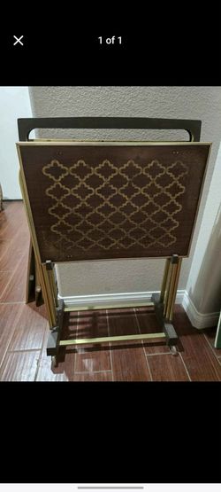 Vintage TV Trays folding tables