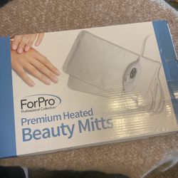 ForPro Premium Heated Beauty Mitts 110V 2 Heat Settings Spa Manicure
