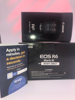Canon EOS R6 Mark III with 28-70mm f2 lens for limited time only at Downey Camera