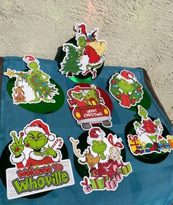 The Grinch Christmas Hanging Swirls 12 pcs